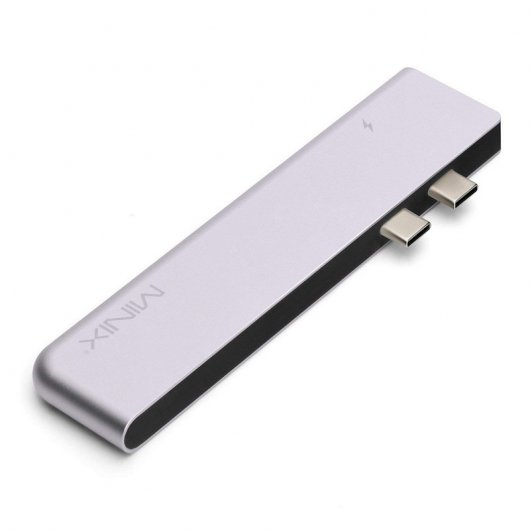 Minix Neo-C-DGR Adaptador Multipuerto para Apple Macbook Pro Gris