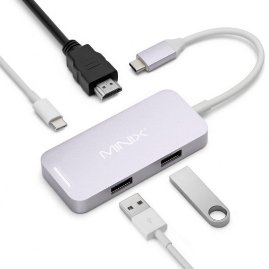 Minix Neo-C-MGR Adaptador Multipuerto con HDMI 4K