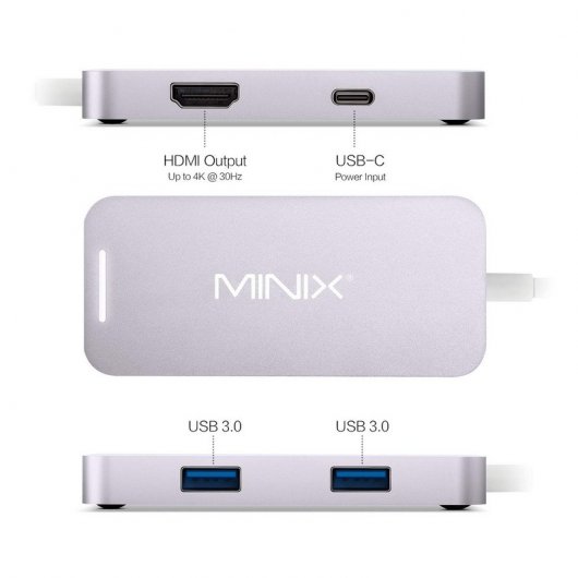 Minix Neo-C-MGR Adaptador Multipuerto con HDMI 4K
