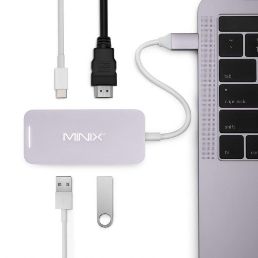 Minix Neo-C-MGR Adaptador Multipuerto con HDMI 4K