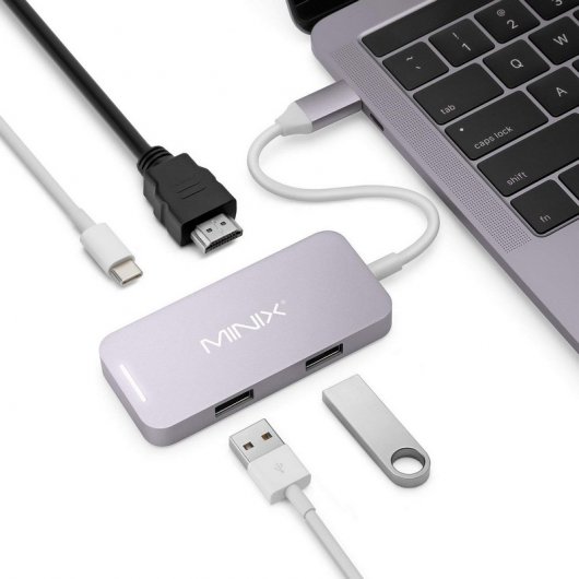 Minix Neo-C-MGR Adaptador Multipuerto con HDMI 4K