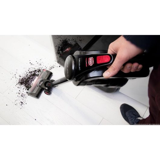 Cecotec Conga ThunderBrush 870 Immortal Battery Aspirador Vertical 29.6V Negro/Rojo