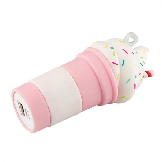 Dulceida Batido Powerbank 4000mAh Rosa/Branco