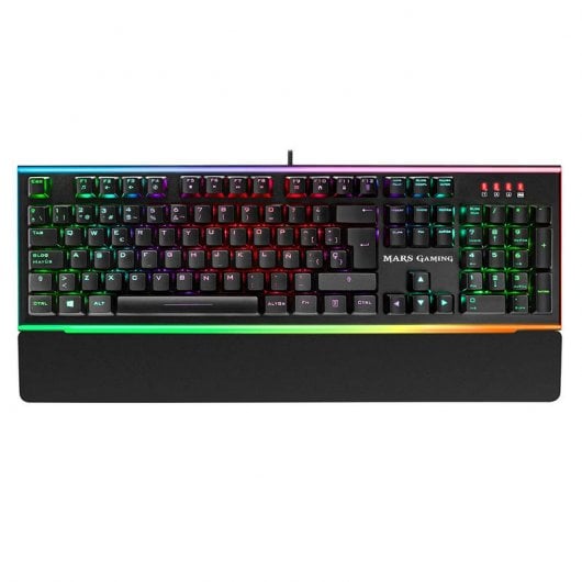 Mars Gaming MK6 Teclado Óptico-Mecánico Gaming Retroiluminado Switch Azul