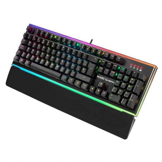 Mars Gaming MK6 Teclado Óptico-Mecánico Gaming Retroiluminado Switch Azul