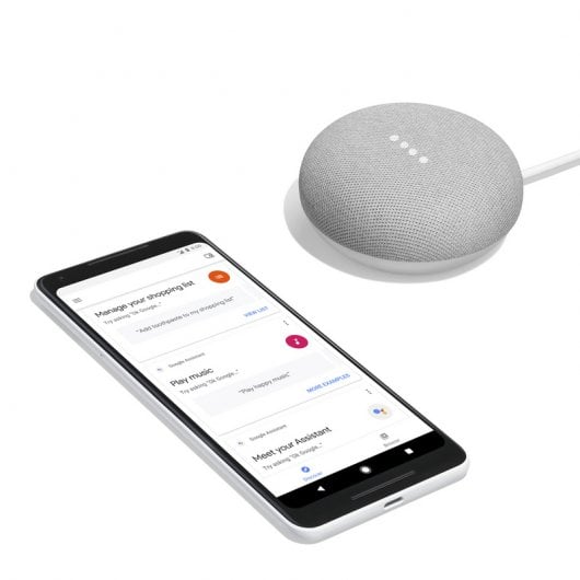 Pack 2x Google Home Mini Altavoz Inteligente y Asistente Gris