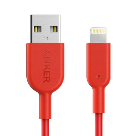 Anker PowerLine II Cable Lightning a USB 90cm Rojo