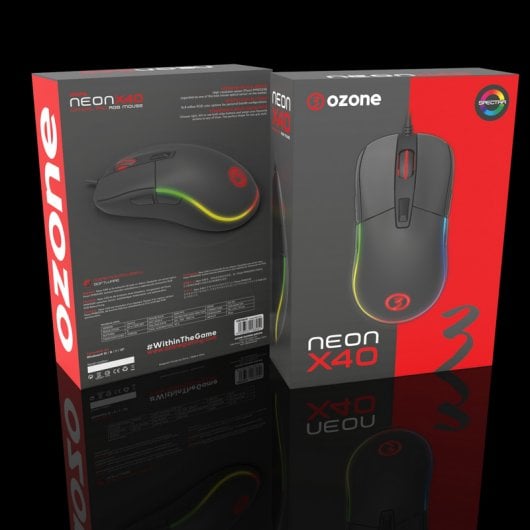 Mouse da gioco ottico Ozone Neon X40 RGB 7200 DPI