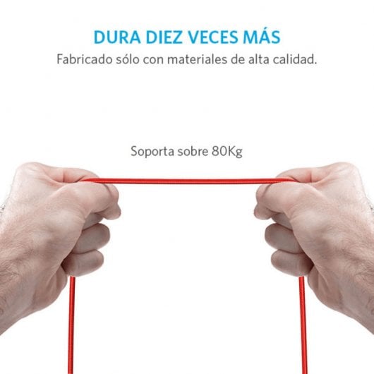 Anker PowerLine+ Cable Micro USB a USB 1.8m Rojo