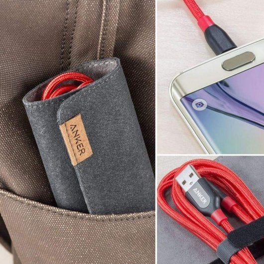 Anker PowerLine+ Cable Micro USB a USB 1.8m Rojo