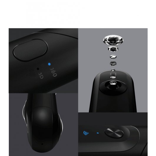 Kandao QooCam Videocámara Plegable 4K/360º/3D/VR