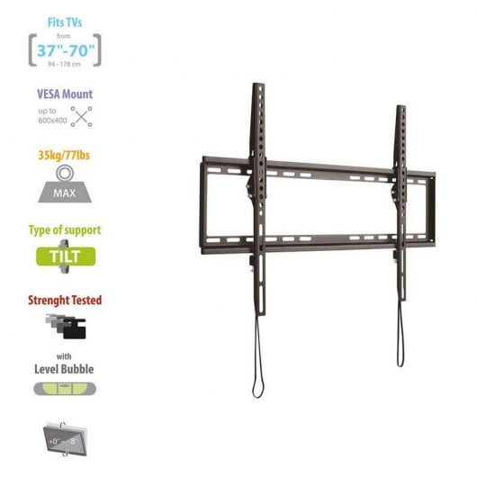 Ewent Easy Tilt EW1507 Soporte de Pared Inclinable para TV 37"/70" VESA 600x400 Max 35Kg