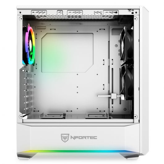 Nfortec Antares USB 3.0 Cristal Templado RGB Blanca