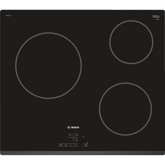 Bosch PKM631B17E Placa Vitrocerámica 3 Zonas 60cm Negro