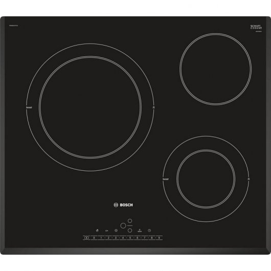 Bosch PKK651FP2E Placa Vitrocerámica 3 Zonas 60cm Negro