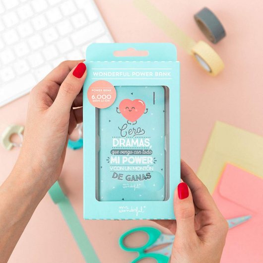 Mr Wonderful Cero Dramas Powerbank 6000mAh Azul