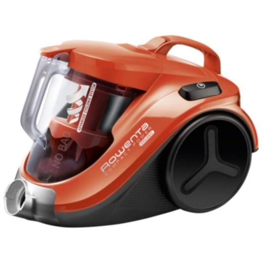 Rowenta Compact Power Cyclonic Classic Aspiradora sin Bolsa 700W Negro/Naranja