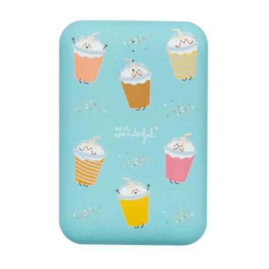Mr Wonderful Batidos Powerbank 10000 mAh Azul Turquesa