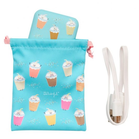 Mr Wonderful Batidos Powerbank 10000 mAh Azul Turquesa