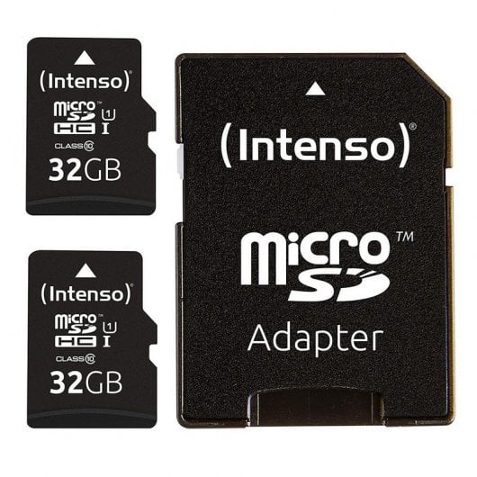 Intenso Tarjeta Micro SD SDHC Pack 2 x 32GB Clase 10