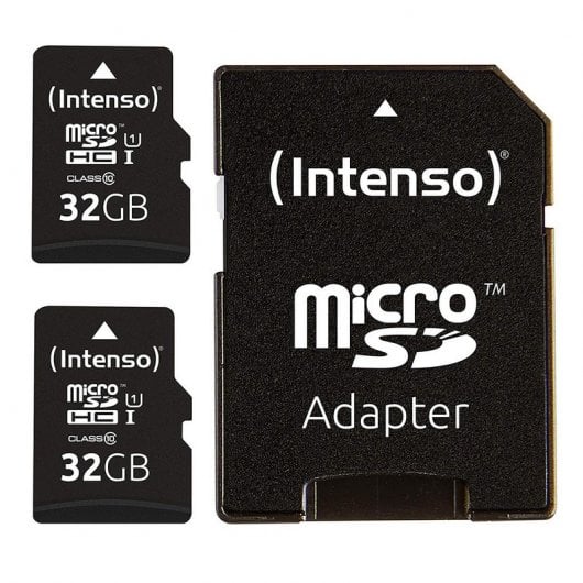 Intenso Micro SD Card SDHC Pack 2 x 32GB Classe 10