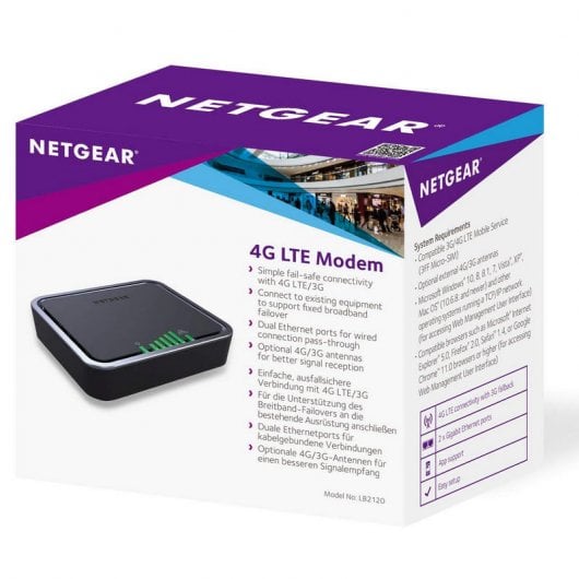Netgear LB2120 Módem Móvil 4G LTE con Doble Puerto Ethernet