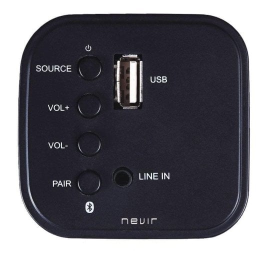 Nevir Barra de Sonido 2.0 Bluetooth/USB 10W RMS