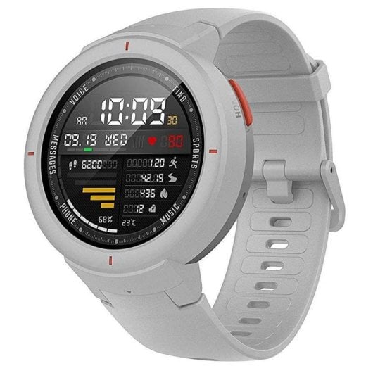 Amazfit Verge Bluetooth GPS 43mm Super AMOLED Branco Resistente à Água IP68 Monitor Cardíaco