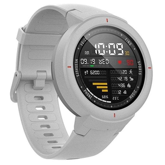 Amazfit Verge Bluetooth GPS 43mm Super AMOLED Branco Resistente à Água IP68 Monitor Cardíaco