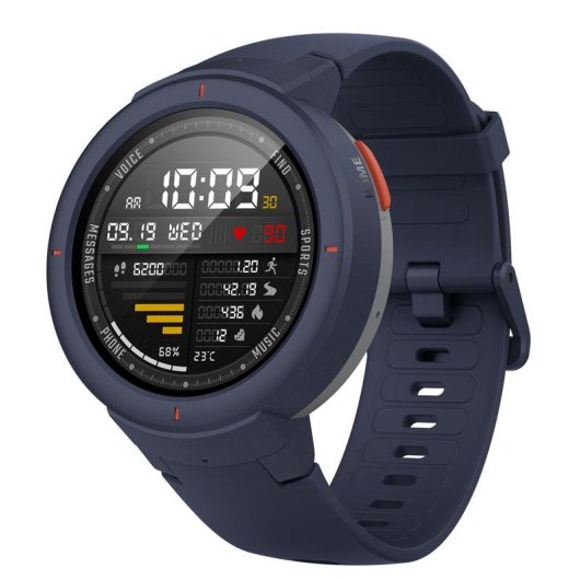 Amazfit Verge Bluetooth GPS 43mm Super AMOLED Azul IP68 Pulsómetro Sono GPS GLONASS