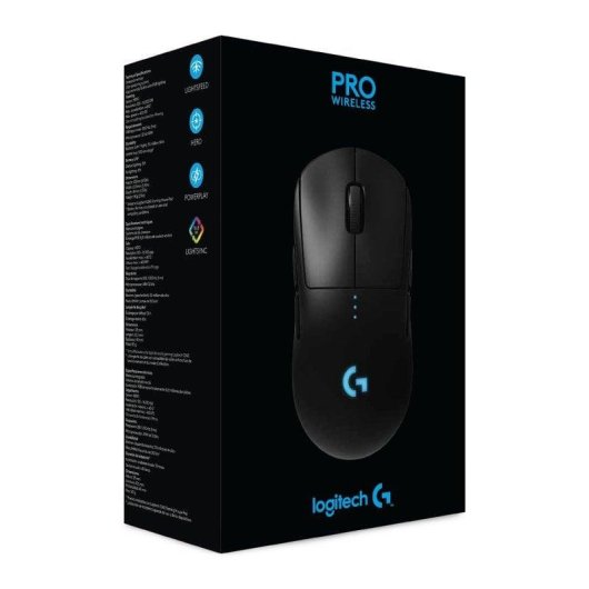 Mouse Logitech G Pro Wireless Gaming 25600DPI Nero Ambidestro