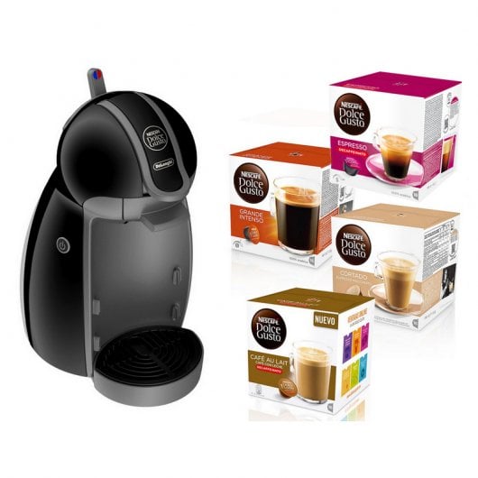 DeLonghi EDG 200.B Dolce Gusto Piccolo Negra + 4 Packs de Café