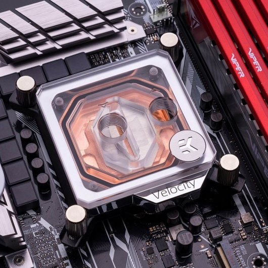 EKWB EK-Velocity Water Block Copper + Plexi