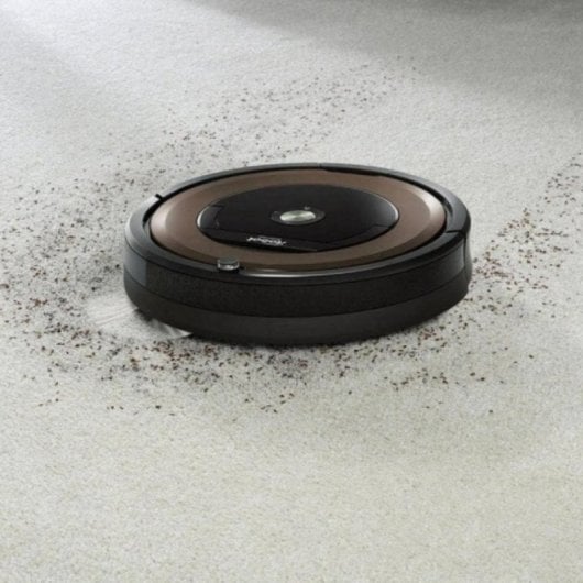 Aspirador Robô iRobot Roomba 896 Navegação Inteligente 5x Sução Extra Para Pêlo de Animais Conectividade App Voz