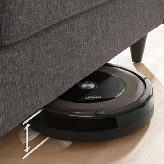 Aspirador Robô iRobot Roomba 896 Navegação Inteligente 5x Sução Extra Para Pêlo de Animais Conectividade App Voz
