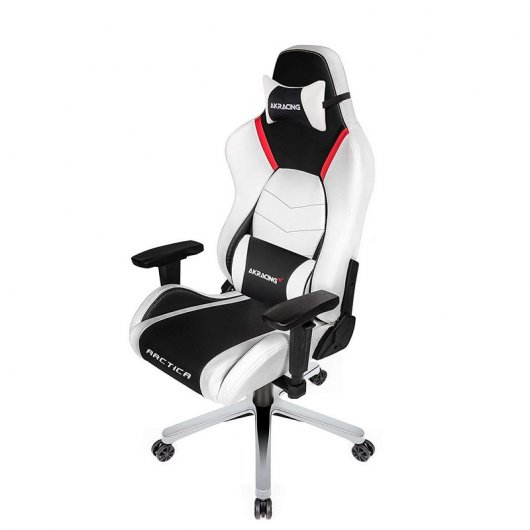 AKRacing Masters Series Premium Arctica Silla Gaming Blanco/Negro/Rojo