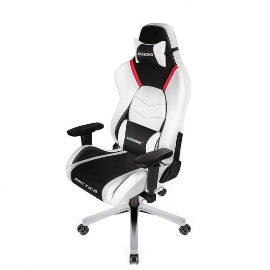 Sedia da gaming AKRacing Masters Series Premium Arctica Bianco/Nero/Rosso