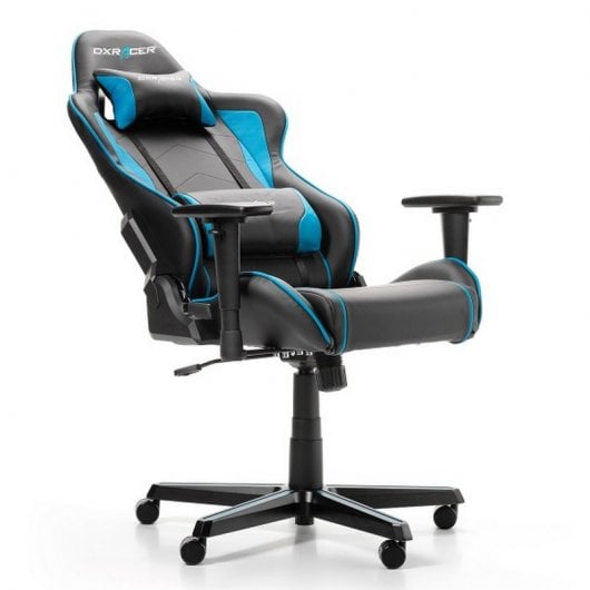 DXRacer F-Series Silla Gaming Negro/Azul