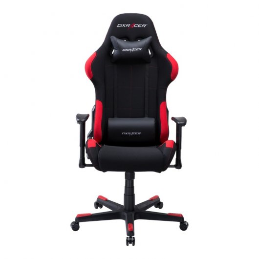 Chaise de jeu DXRacer OH/FD01/NR noir/rouge