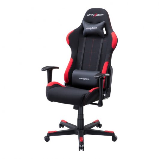Chaise de jeu DXRacer OH/FD01/NR noir/rouge