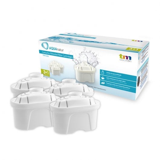 Recambio Filtro Depurador Compatible con Jarras Brita Pack 4 Unidades