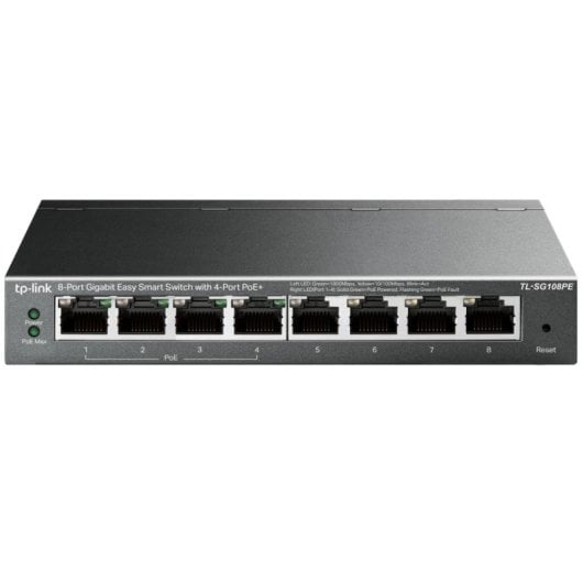 Switch TP-Link TL-SG108PE 8 Porte Gigabit Gestito PoE L2 Desktop Steel Case