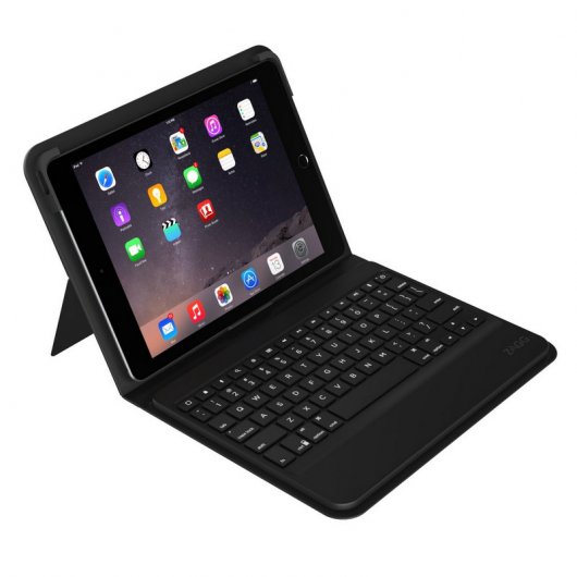 Zagg Messenger Folio Funda con Teclado Negra para iPad Air/Air2/ Pro 9.7/ iPad 2017/2018