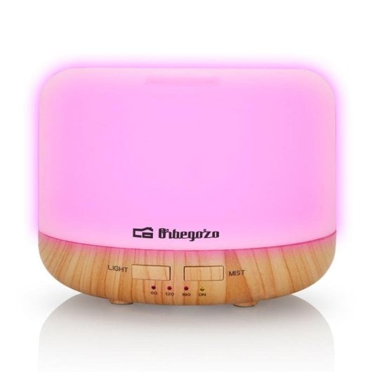 Luftbefeuchter Orbegozo HUA 4000 Ultraschall Aroma 400 ml 7 Farben Timer