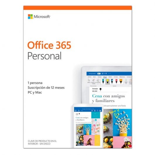 Microsoft Office 365 Personal 1 Usuario Suscripción 1 Año