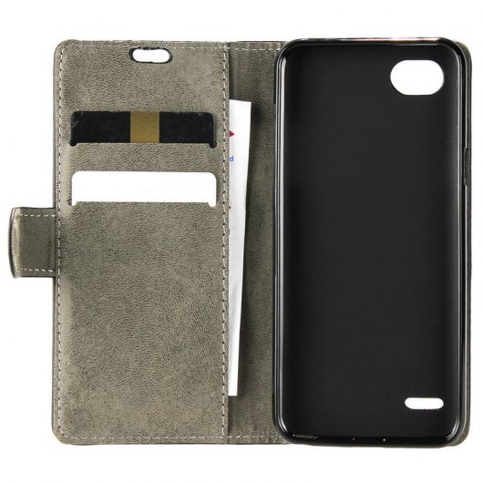 German Tech Funda Libro Elegant Negra para LG Q6