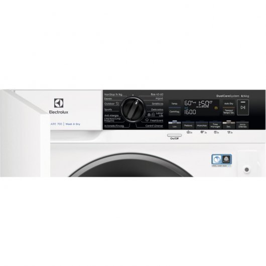 Electrolux EW7W3866OF Lavasecadora Integrable de Carga Frontal 8Kg/4Kg E