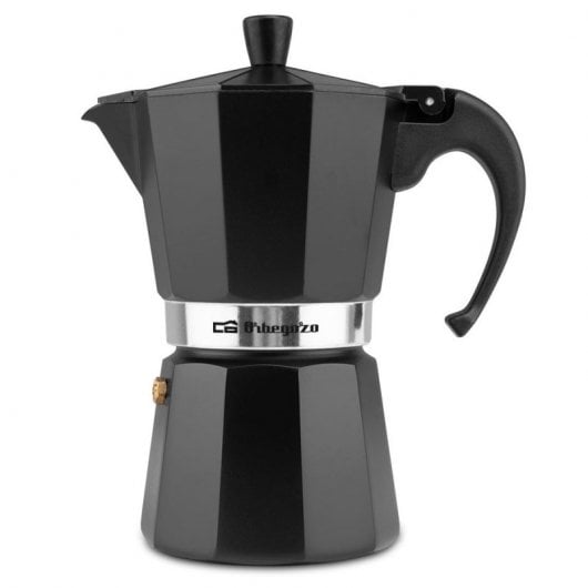 Orbegozo KFN 610 Cafetera Italiana de Aluminio para 6 Tazas Negro