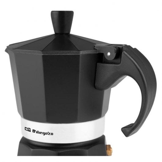 Orbegozo KFN 610 Cafetera Italiana de Aluminio para 6 Tazas Negro