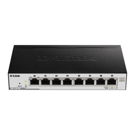 D-Link DGS-1100-08P Switch 8 Puertos Gigabit PoE 
